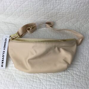 Stoney Clover Lane Classic Fanny Pack Sand Longer Strap One Size NWT
